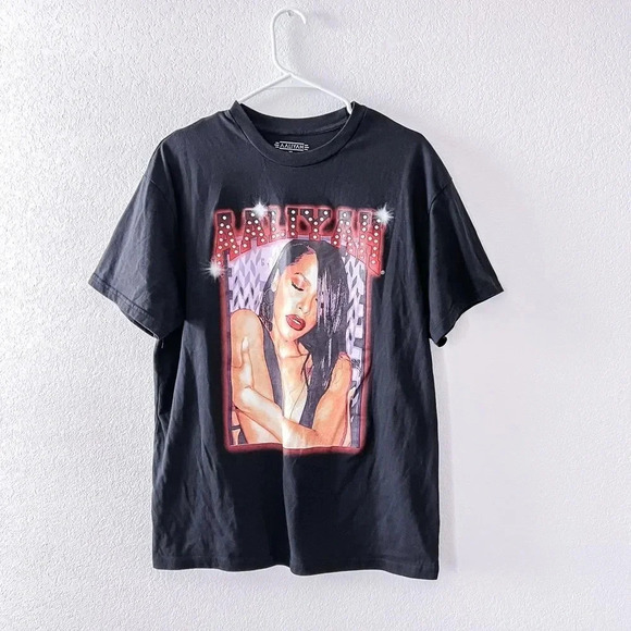 Aaliyah Unisex Black T-shirt Cotton Blend size XL - Picture 1 of 6